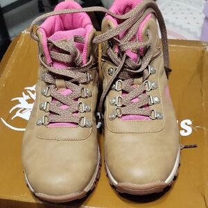 RBX Brown and Pink Women's Athletic Shoes